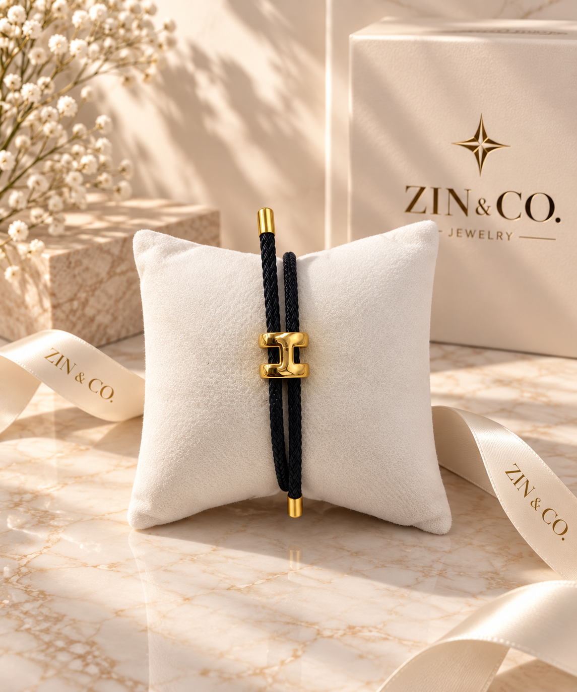Bracelet H Cordon  Éclat — Argent