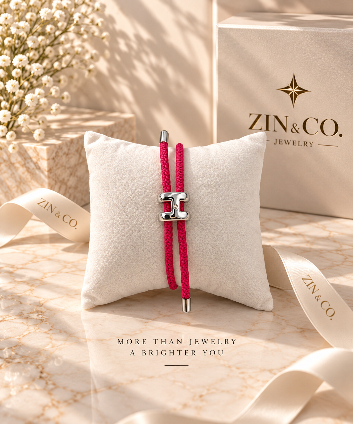 Bracelet H Cordon  Éclat — Argent