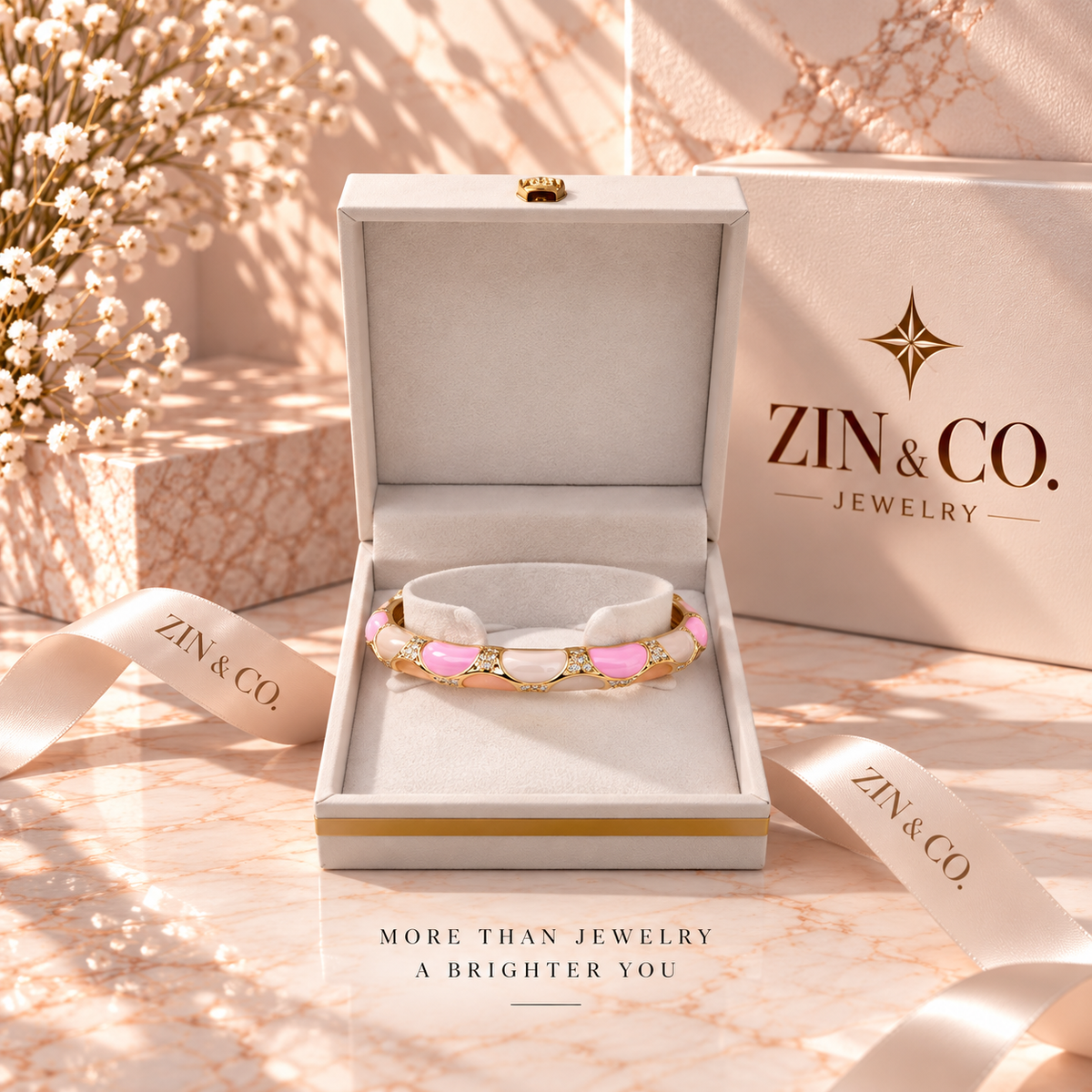 Bracelet Deblij Rose & Doré